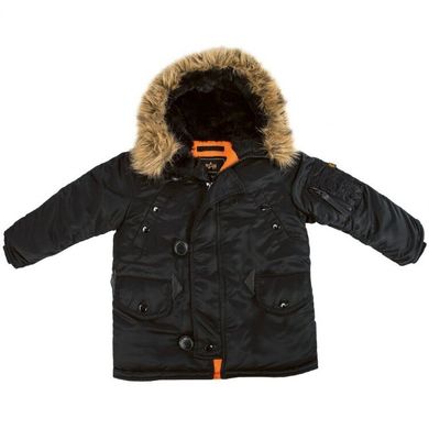 Детская куртка аляска Alpha Industries Youth N-3B Parka YJN44500C1 (Black)