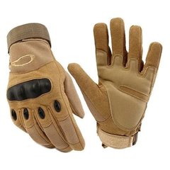 Тактичні повнопалі рукавички колір Койот, XL