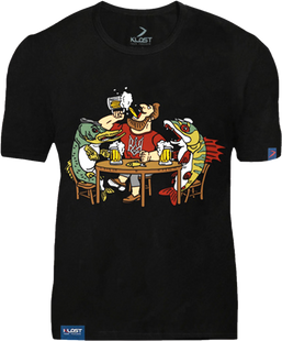 Футболка KLOST "Паті з рибами" Black, M