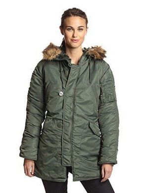 Зимова жіноча куртка аляска Alpha Industries Darla Parka WJD38014C1 (Sage Green)