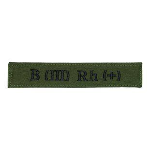 Нашивка група крові B (III) Rh (+) Олива