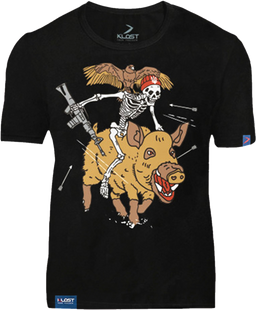 Футболка KLOST "Месник на бойовому хряку" Black, 2XL