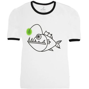 Футболка KLOST "Angler Fish (Глибоководний рибалка)" White, XL