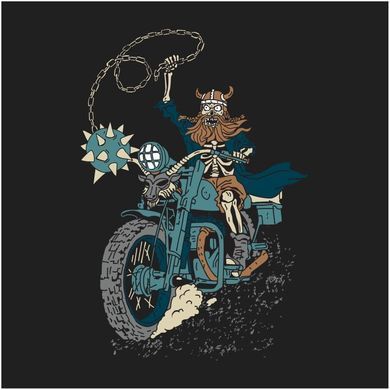 Футболка KLOST Вікінг байкер Black, 5XL