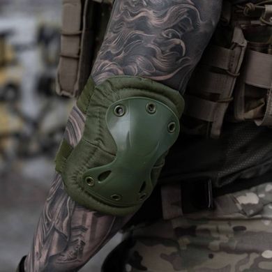Набір наколінників та налокітників DEFENCE Оліва