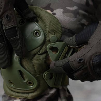 Набір наколінників та налокітників DEFENCE Оліва
