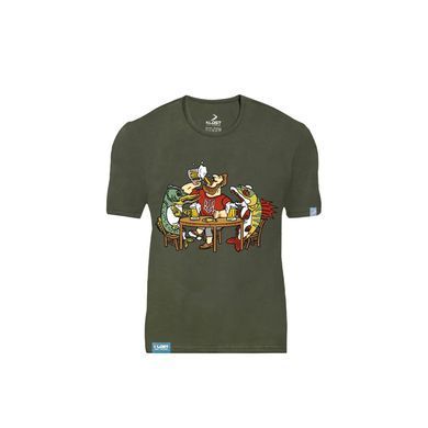 Футболка KLOST "Паті з рибами" Khaki, 2XL