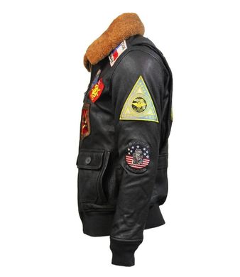 Шкіряна куртка Top Gun 2 Maverick Official Signature Series Flight Jacket 2.0 TG2 (Brown)