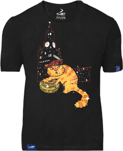 Футболка KLOST "Кіт диверсант" Black, S
