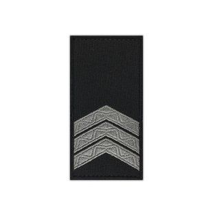 Погон Поліція Сержант чорний